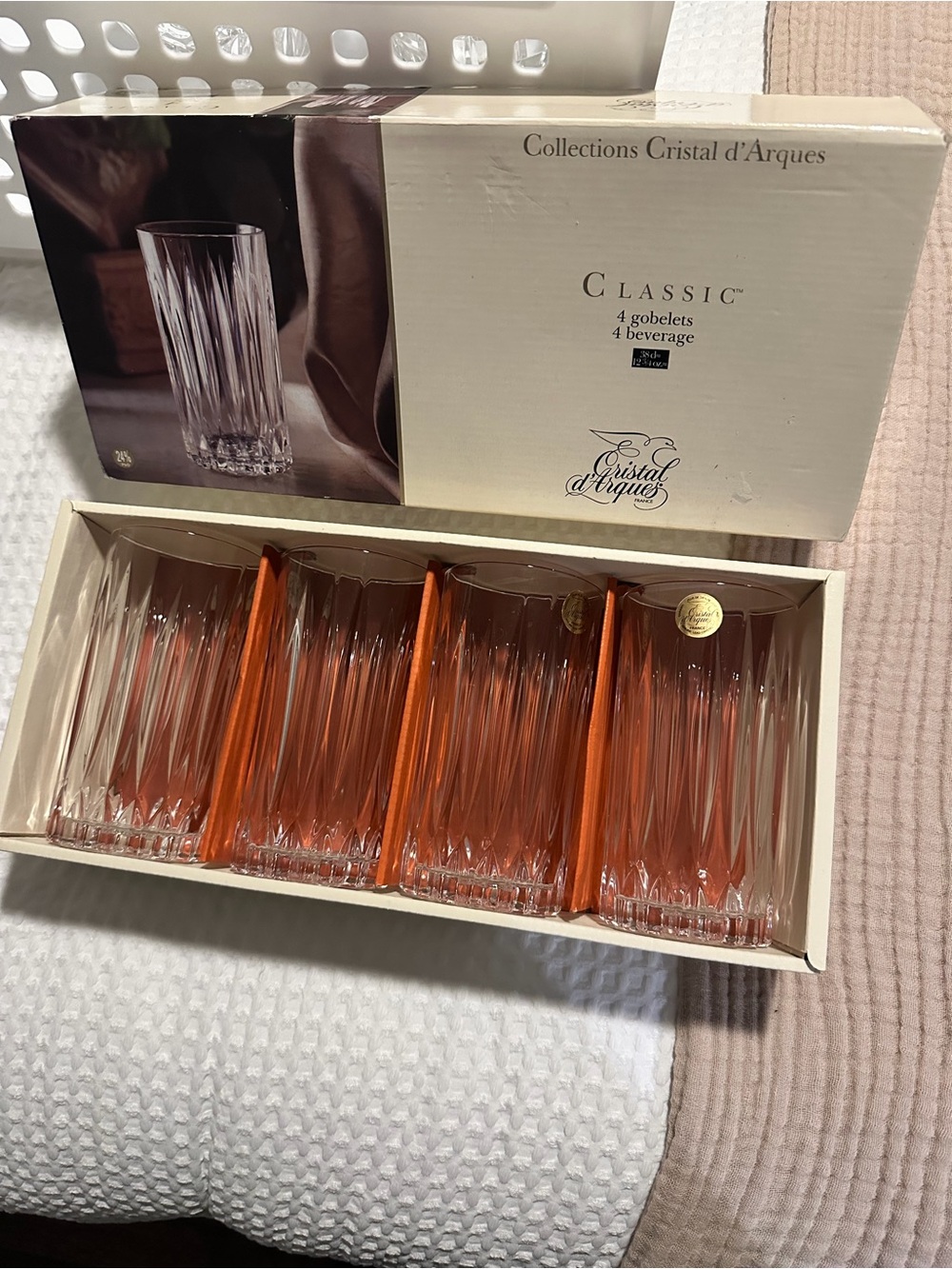 Cristal D’Arques - NWT - Durand Classic Highball Glasses - set of 4